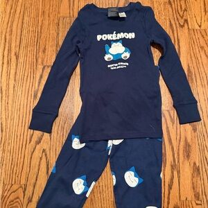 H&M Navy Blue Pokémon Kids Pajama Set